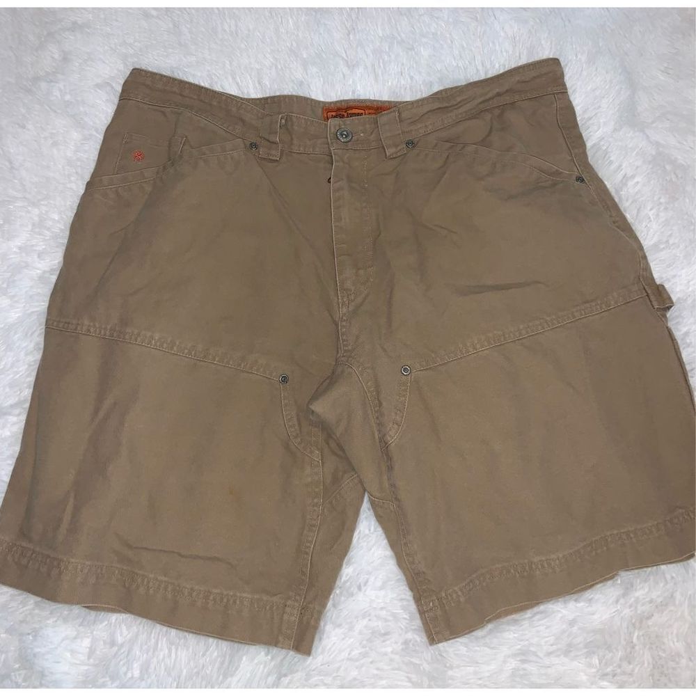 Jesse James Shorts Mens Size 40 Workwear Duck Canvas Utility Flat Front